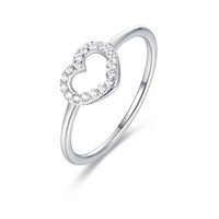 Anello Brand Donna Crystal love in Acciaio Cristallo